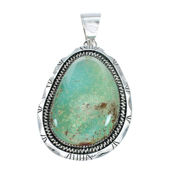 Navajo Native American Turquoise Sterling Silver Pendant SN20263